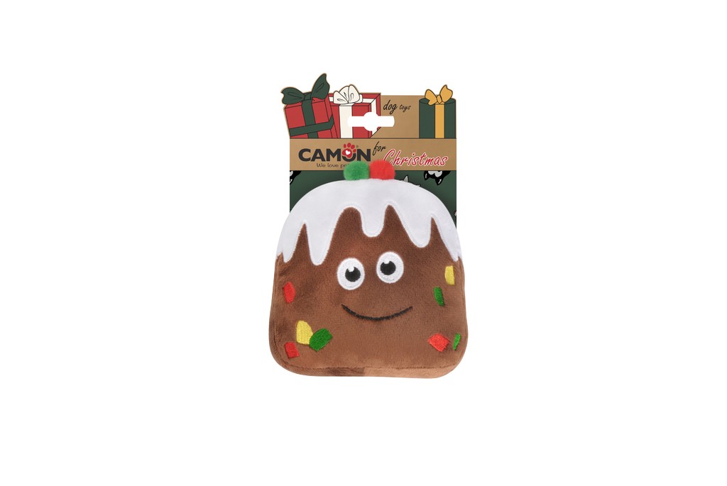 Camon Xmas Cane Gioco In Peluche Dolce Natalizio 14 Cm