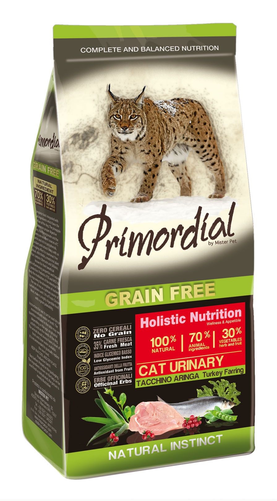 Primordial Gatto Adulto Urinary Tacchino &amp; Aringa 2 Kg