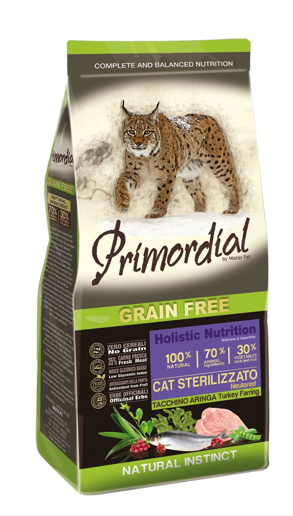 Primordial Gatto Adulto Sterilizzato Tacchino &amp; Aringa 6 Kg