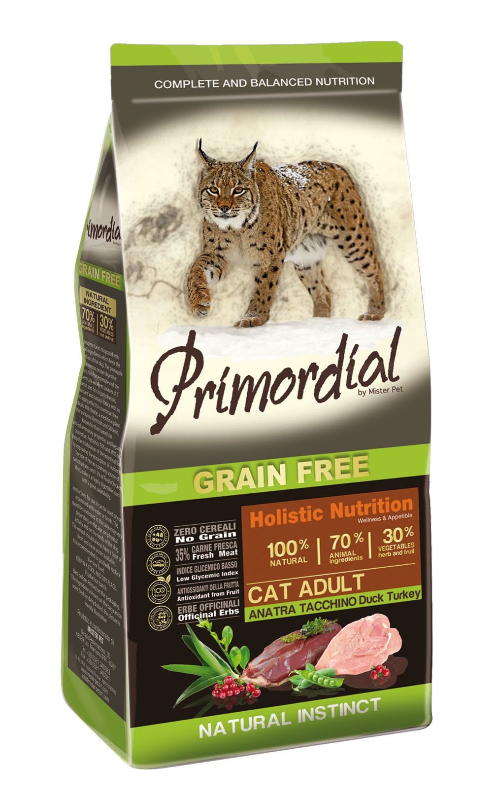 Primordial Gatto Adulto Anatra &amp; Tacchino 6 Kg