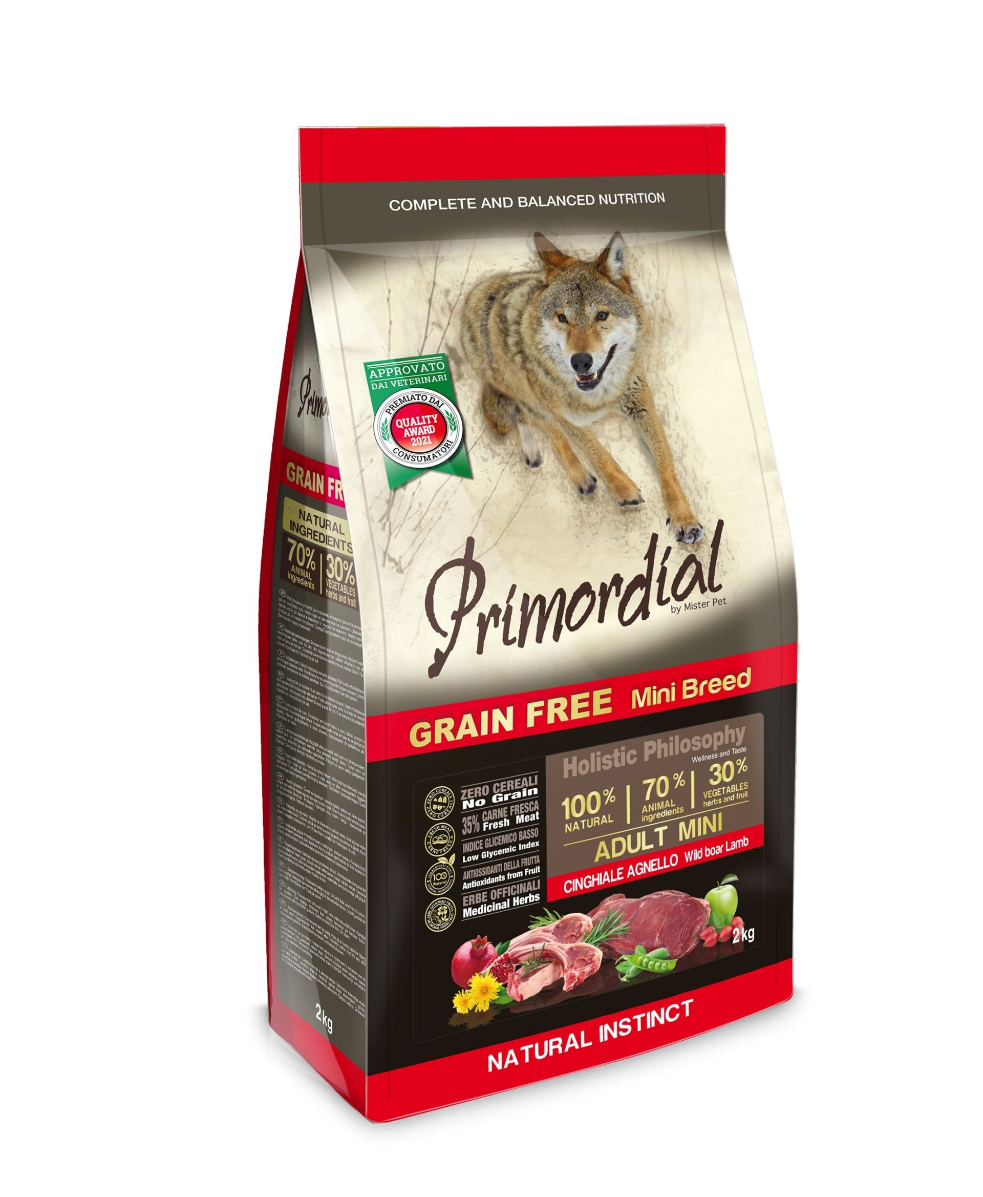 Primordial Cane Adulto Mini Cinghiale &amp; Agnello 6 Kg