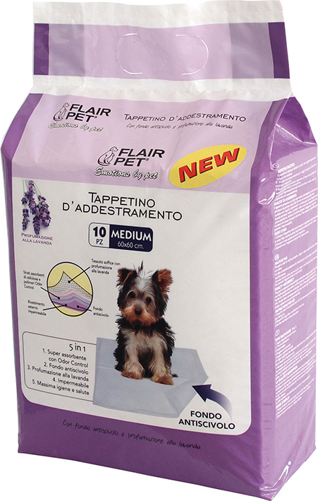 Pets&amp;Hugs Tappetino Luxury Hygienic Fragranza Lavanda 90X60 10 Pezzi