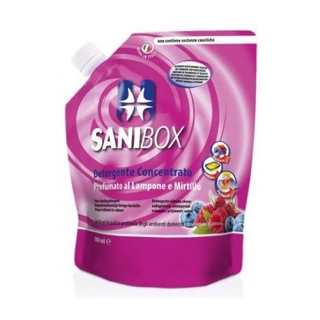 Pet Professional Sanibox Detergente Concentrato Lampone &amp; Mirtillo 1 Lt