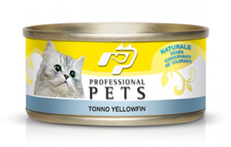 Pet Professional Gatto Adulto Tonno Yellowfin Lattina 70 Gr