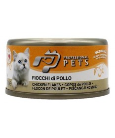 Pet Professional Gatto Adulto Fiocchi Di Pollo Lattina 70 Gr