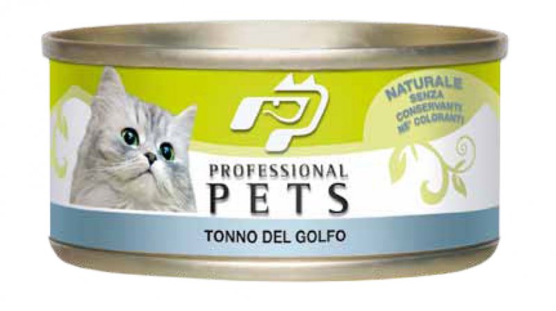 Pet Professional Gatto Adulto Tonno Del Golfo Lattina 70 Gr