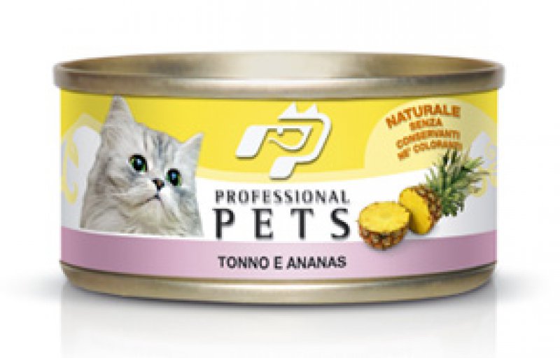 Pet Professional Gatto Adulto Tonno &amp; Ananas Lattina 70 Gr