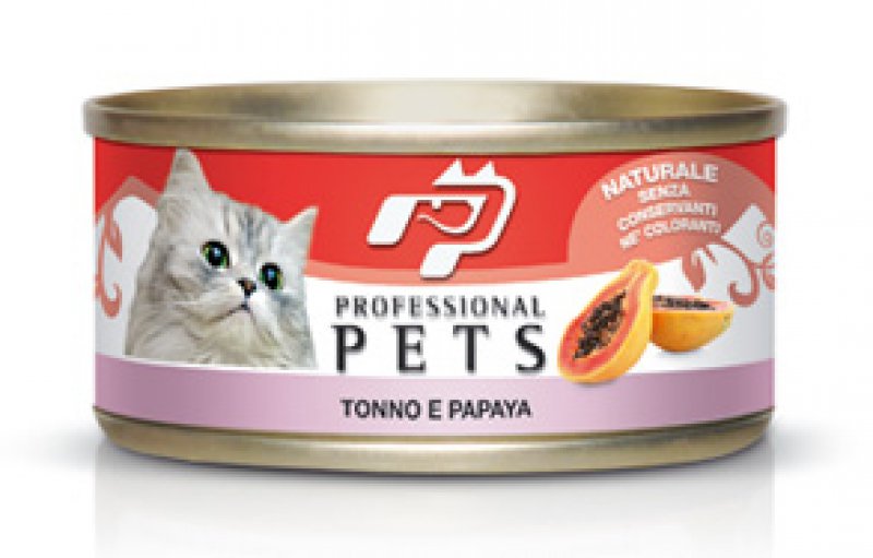 Pet Professional Gatto Adulto Tonno &amp; Papaya Lattina 70 Gr