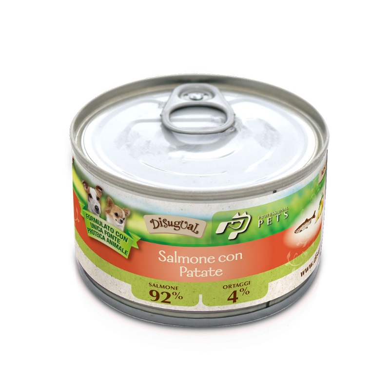 Pet Professional Cane Adulto Monoproteico Salmone &amp; Patate Lattina 150 Gr