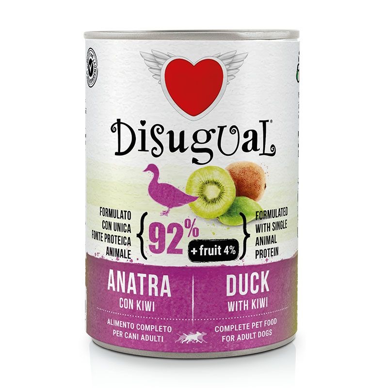 Disugual Cane Fruit Adulto Anatra &amp; Kiwi Lattina 400 Gr