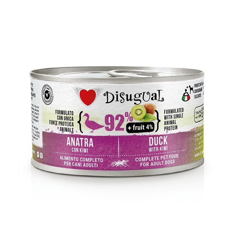 Disugual Cane Fruit Adulto Anatra &amp; Kiwi Lattina 150 Gr