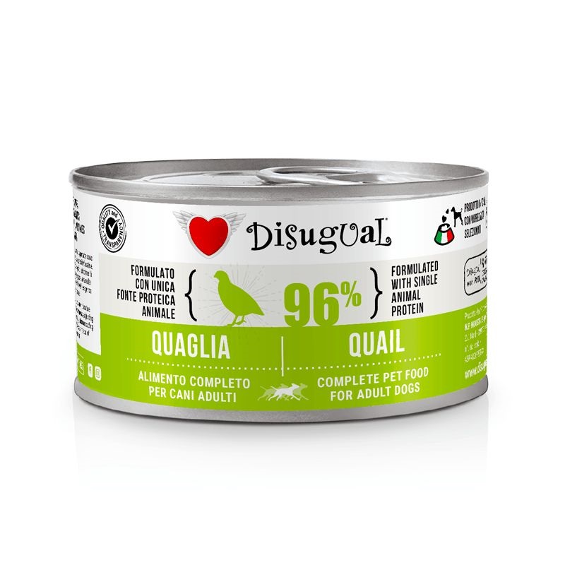 Disugual Cane Adulto Monoproteico Quaglia Lattina 150 Gr