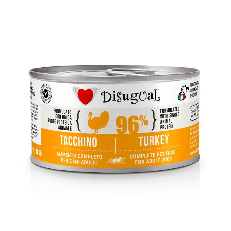 Disugual Cane Adulto Monoproteico Tacchino Lattina 150 Gr