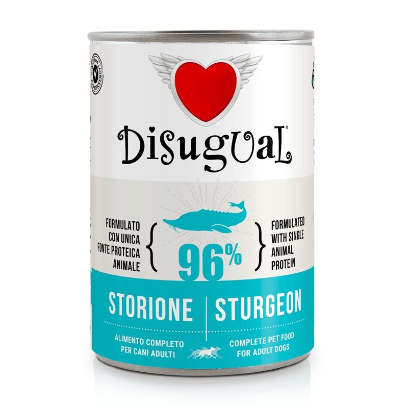 Disugual Cane Adulto Monoproteico Storione Lattina 400 Gr