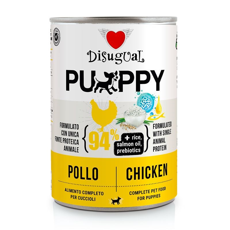 Disugual Cane Puppy Monoproteico Pollo Lattina 400 Gr