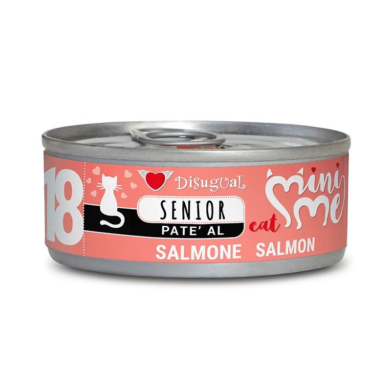 Disugual Gatto Minime (18) Senior Salmone Lattina 85 Gr