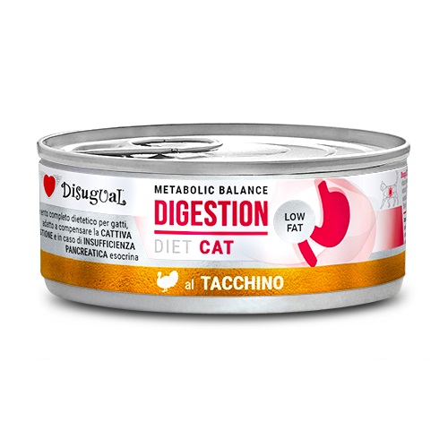 Disugual Gatto Diet Digestion Low Fat Tacchino 85 Gr
