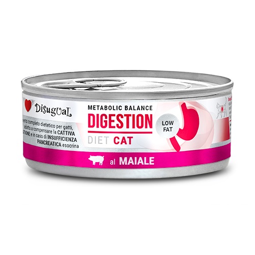 Disugual Gatto Diet Digestion Low Fat Maiale 85 Gr