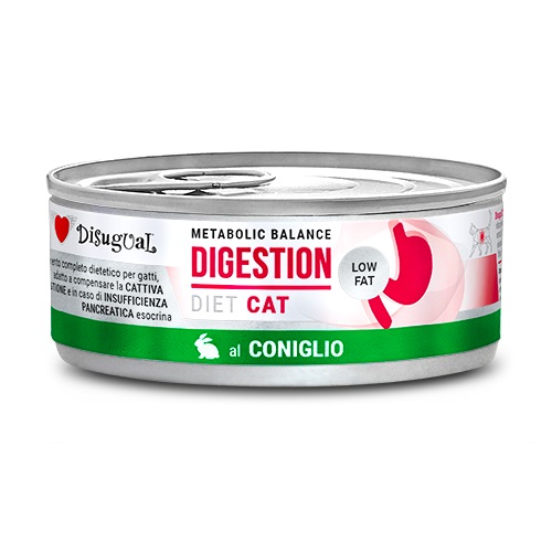 Disugual Gatto Diet Digestion Low Fat Coniglio 85 Gr