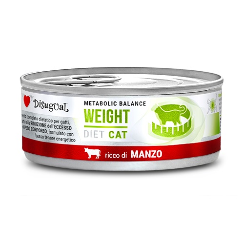 Disugual Gatto Diet Weight Manzo 85 Gr