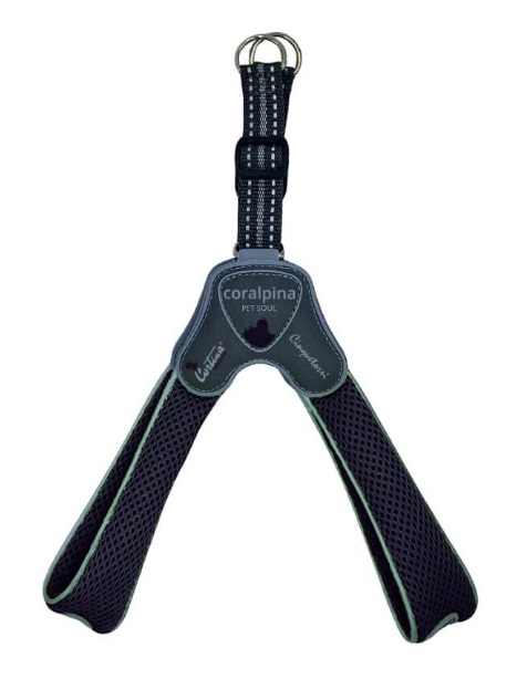 Coralpina Cane Pettorina 5Torri Tg. "4" 35-45 Cm Nero