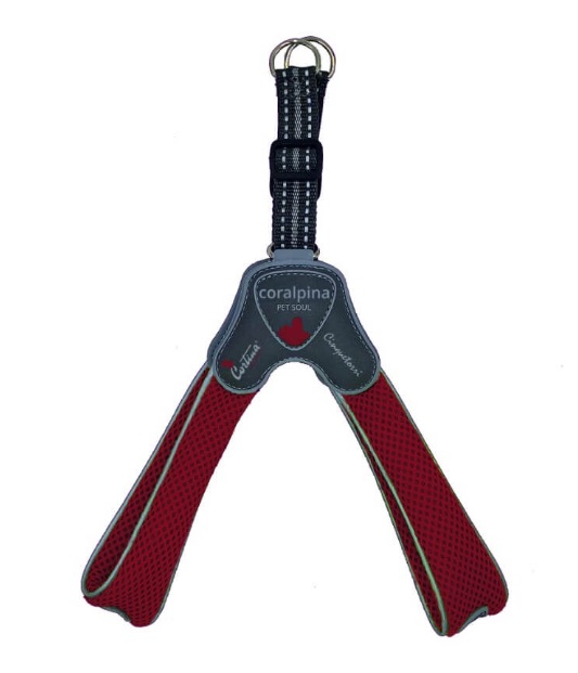Coralpina Cane Pettorina 5Torri Tg. "1" 20-30 Cm Rosso Vino