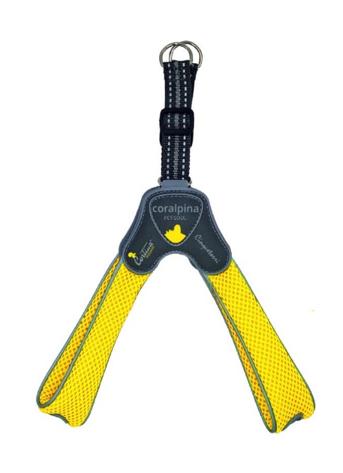 Coralpina Cane Pettorina 5Torri Tg. "6" 45-55 Cm Giallo