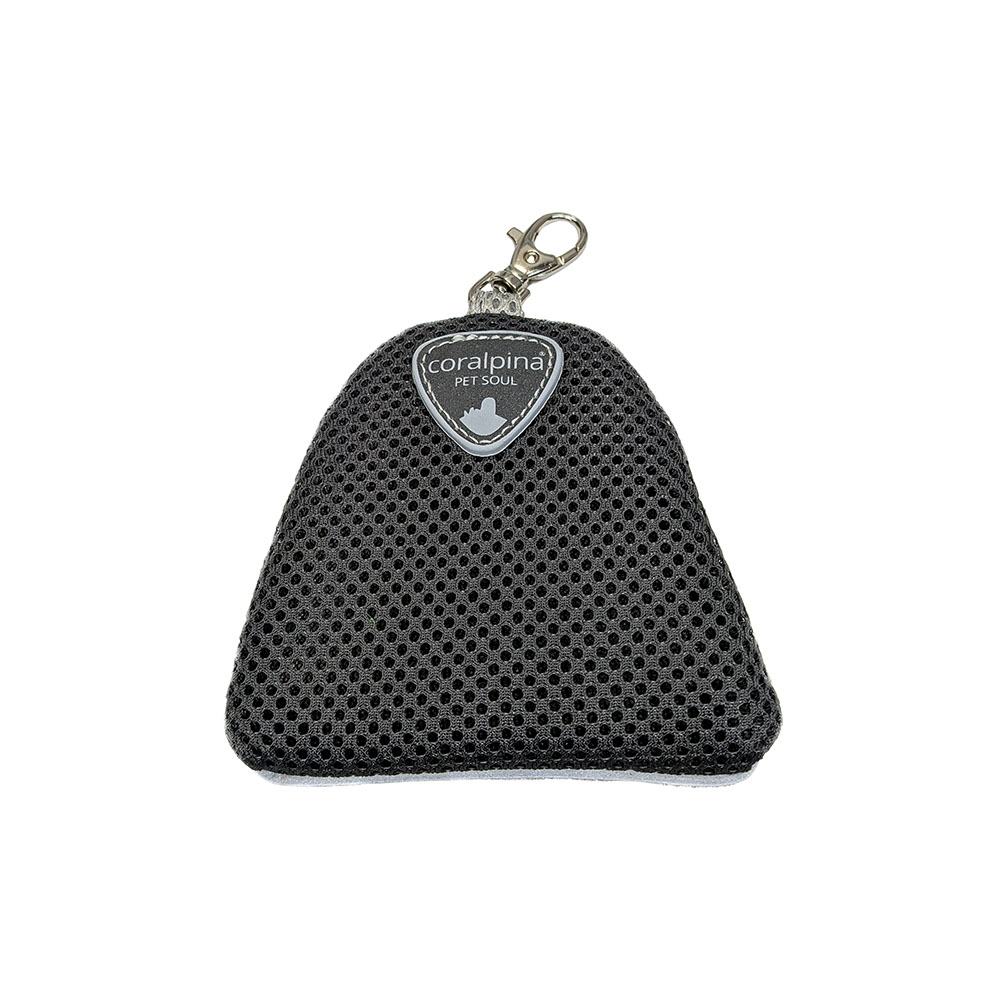 Coralpina Cane Porta Sacchetti Igienici Zainello 5Torri Nero/Grigio