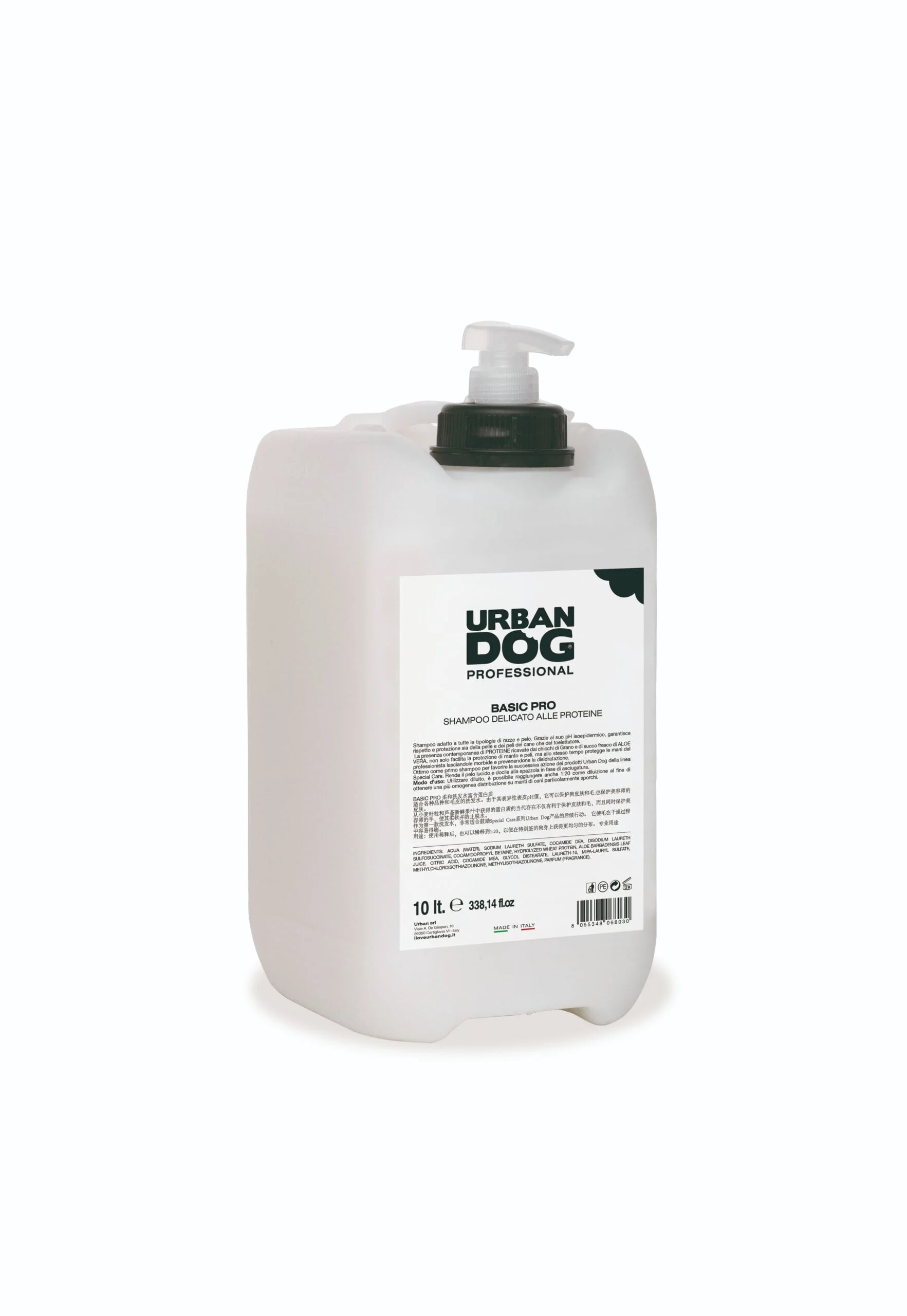 Urban Dog Professional Basic Pro Shampoo Delicato Alle Proteine 10 Lt