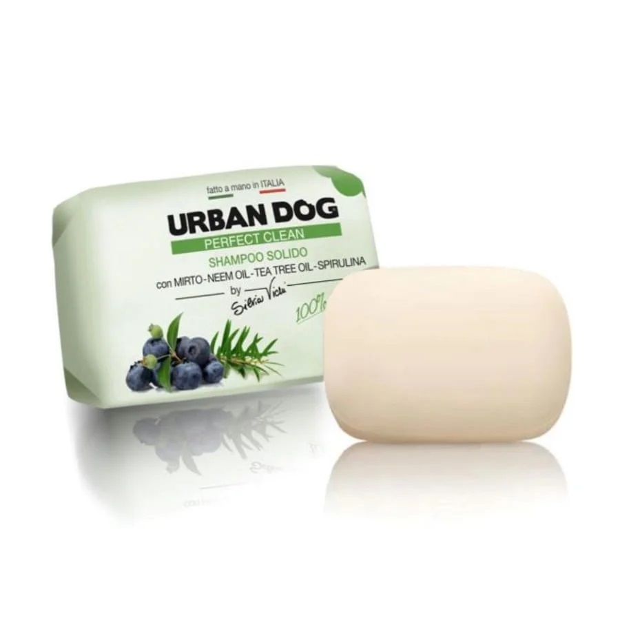 Urban Dog Shampoo Solido Con Mirto, Olio Di Neem, Olio Tea Tree & Spirulina 100 Gr-image