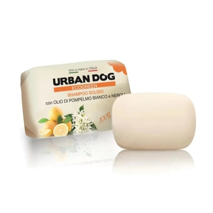 Urban Dog Shampoo Solido Con Olio Di Pompelmo Bianco &amp; Neroli 100 Gr