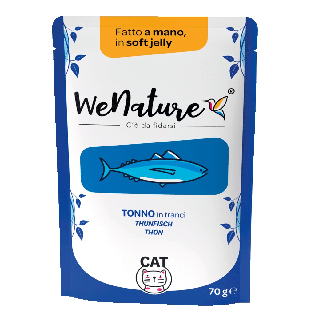 Wenature Gatto Busta In Jelly Adulto Tranci Di Tonno 70 Gr