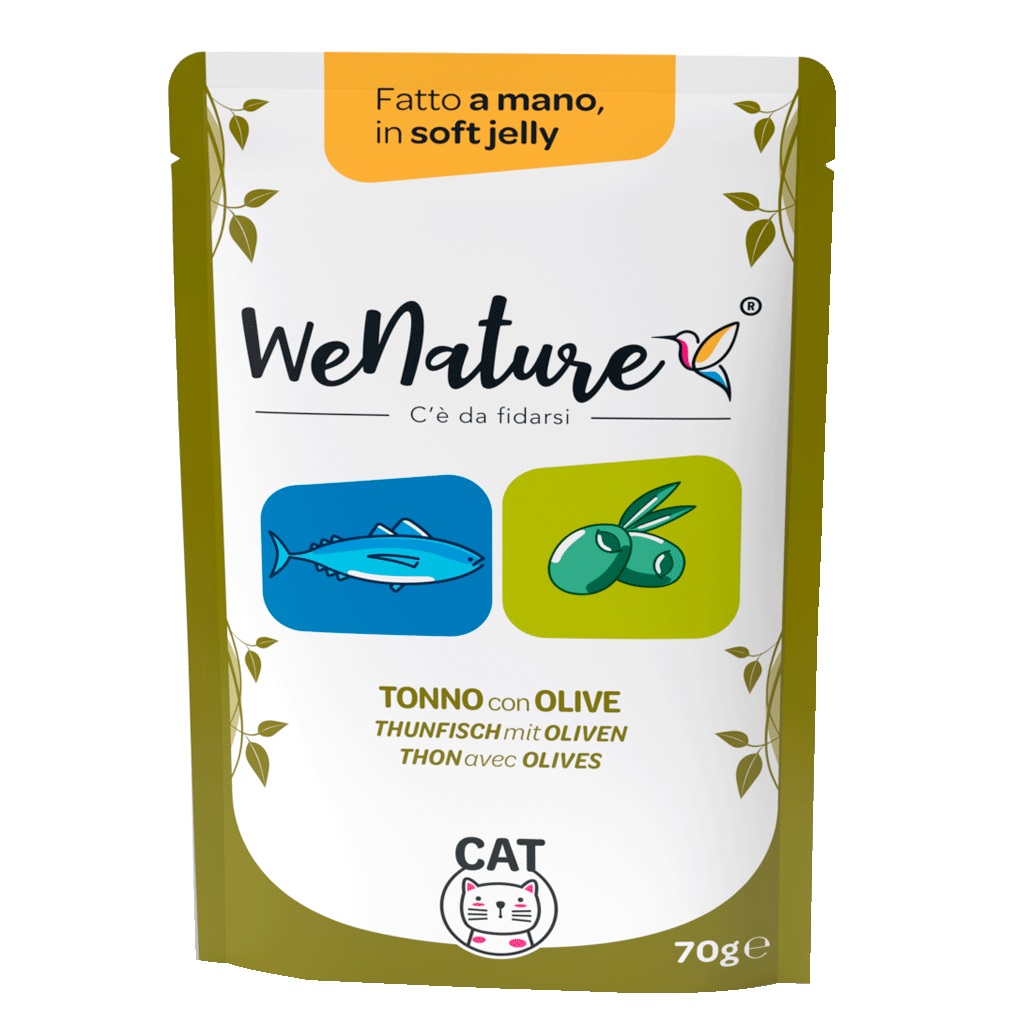 Wenature Gatto Busta In Jelly Adulto Tonno & Olive 70 Gr