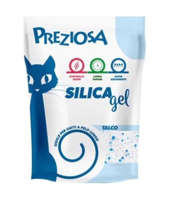 Preziosa Gatto Lettiera Igienica Silica Gel Talco 2,25 Kg