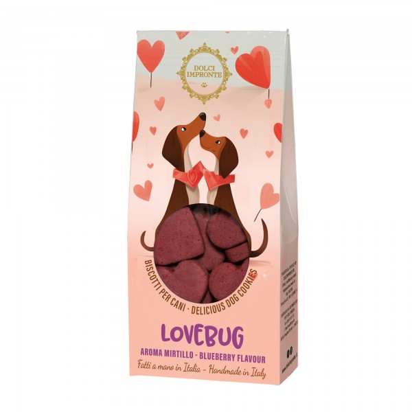 Dolci Impronte Cane Snack Biscotti "Love Bug" 80 Gr