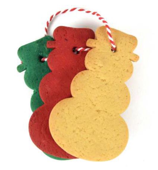 La Dolce Vita Xmas Cane Snack Tris Di Biscotti Pupazzo Di Neve 100 Gr