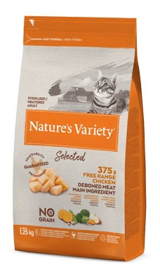 Nature'S Variety Gatto Selected Adulto Sterilizzato Pollo Allevato A Terra 1,25 Kg