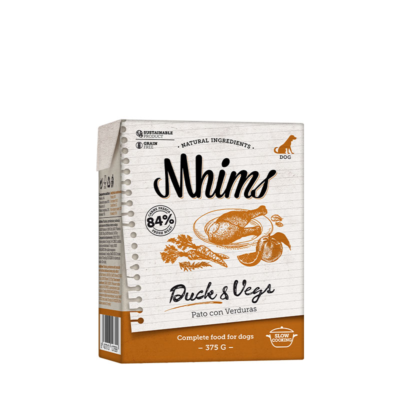 Mhims Cane Anatra &amp; Verdure 375 Gr