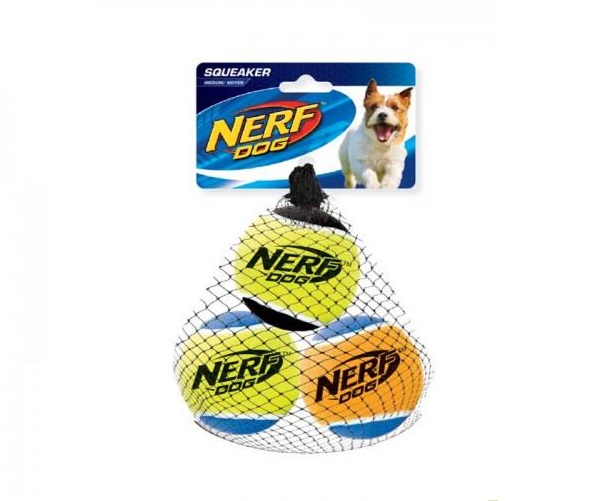 Nerf Gioco Palla Tennis Squek S 5.12Cm 3Pezzi
