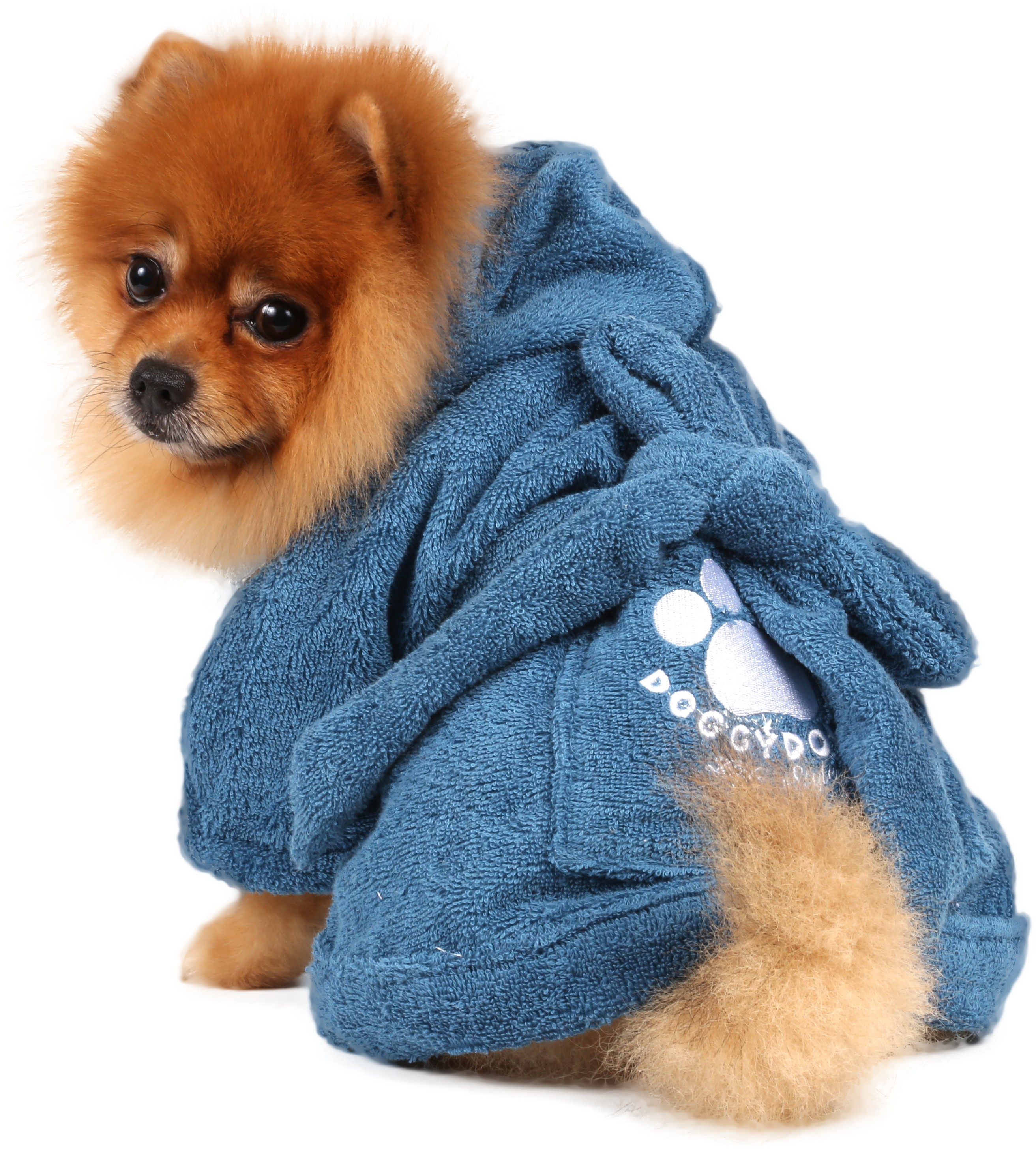 Accappatoio Spugna Per Cani Blu Tg. Xl