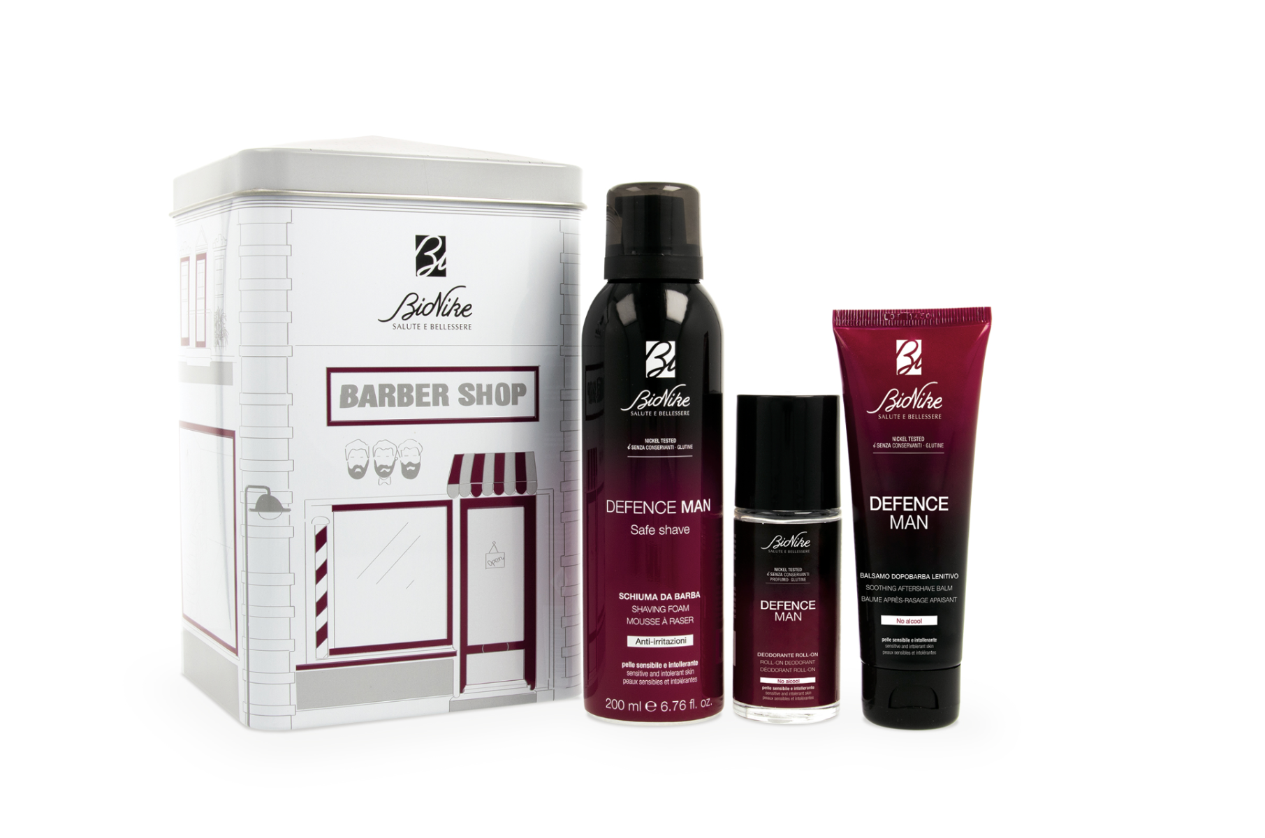 Bionike Defence Man Cofanetto Schiuma Barba 200ml+Balsamo 75ml+Deodorante 50ml