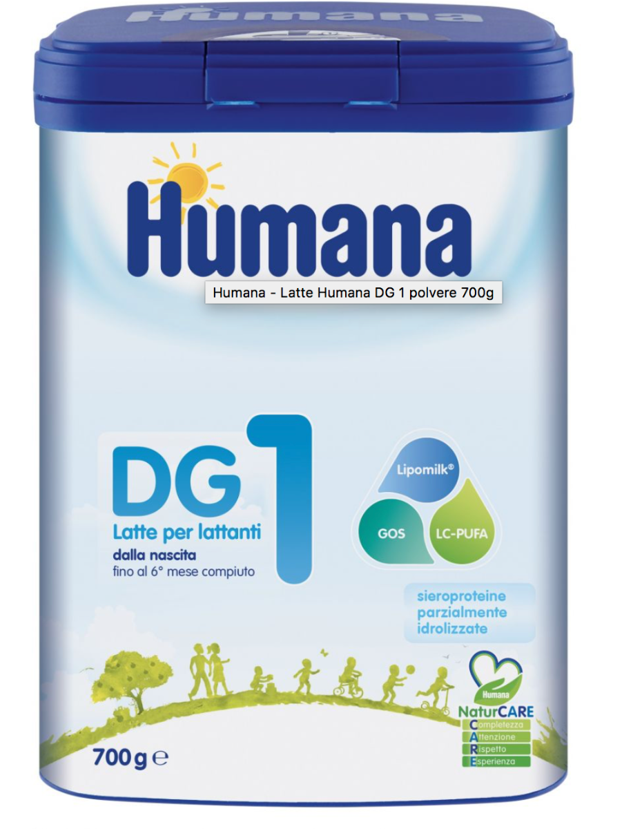 Humana Dg 1700 Grammi  Latte in polvere neonati
