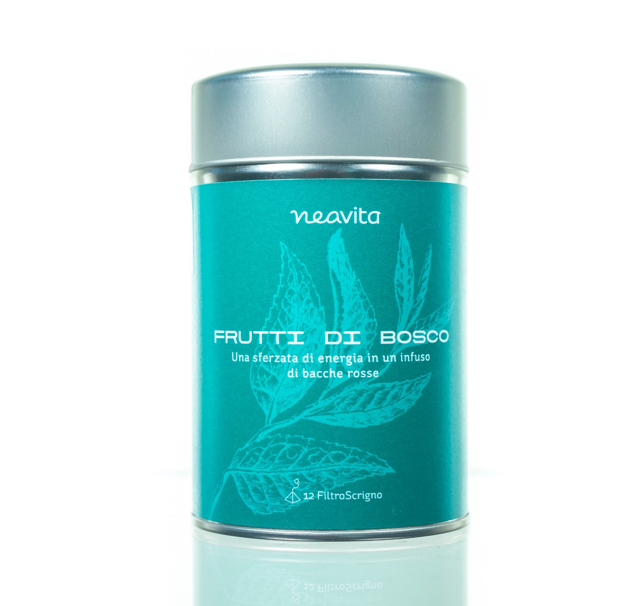 Silver tin tea verde con frutti di bosco