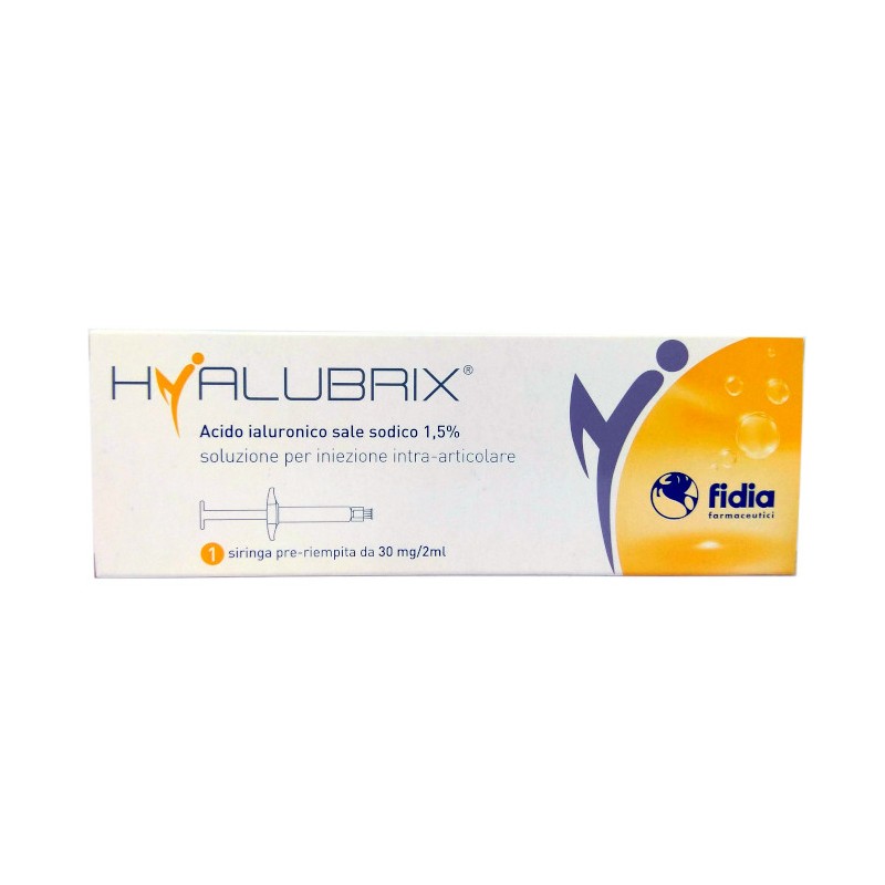 Hyalubrix Siringa Preriempita 30 mg/2 ml Acido Ialuronico Sale Sodico 1,5%