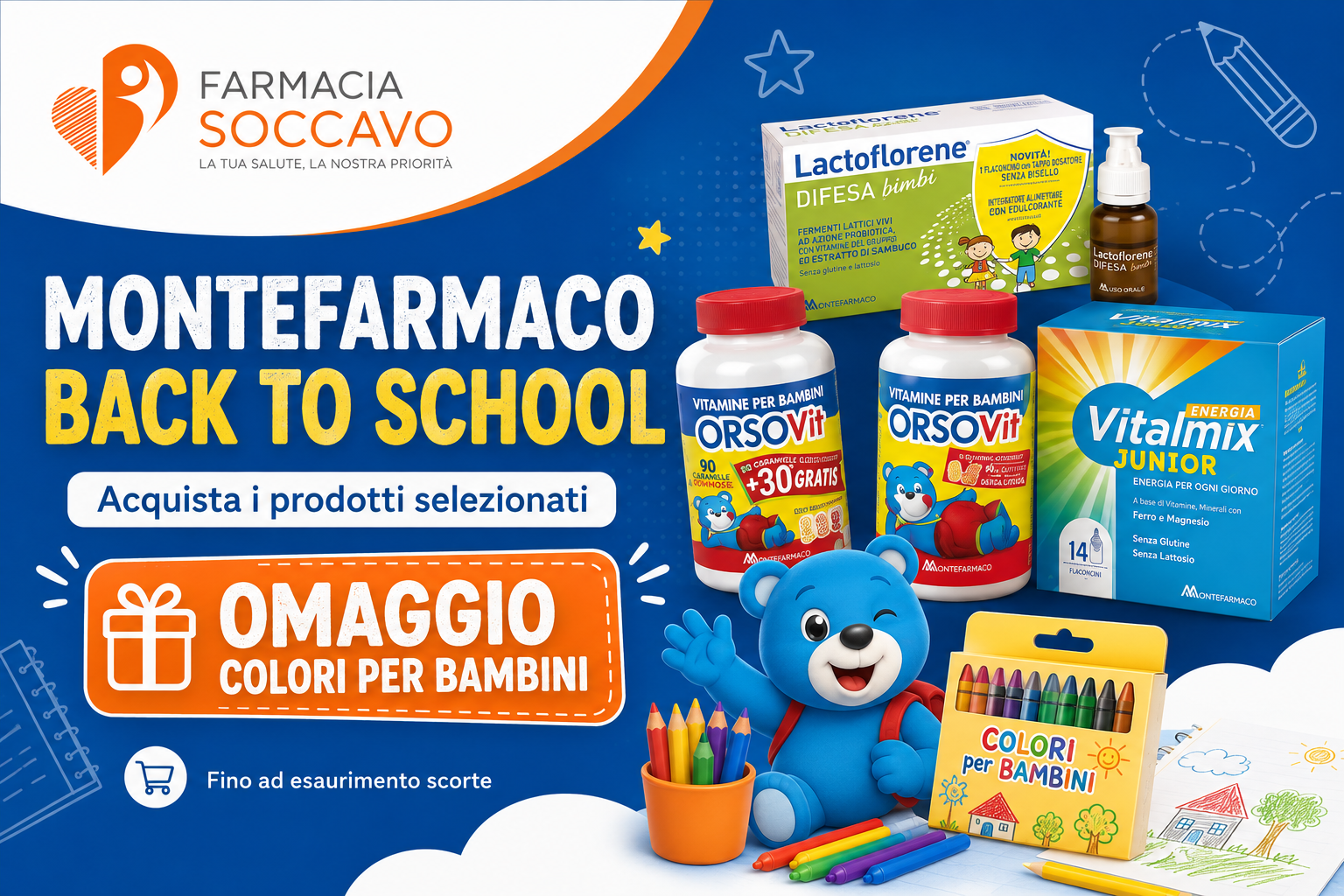 MONTEFARMACO - BACK TO SCHOOL + OMAGGIO COLORI 