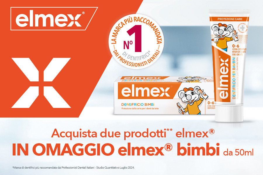 Elmex – Acquista 2 prodotti, Elmex Bimbi in omaggio
