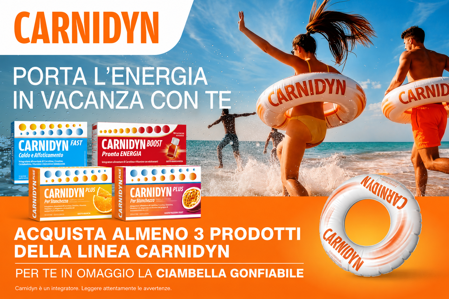 Promo carnidyn omaggio gonfiabile