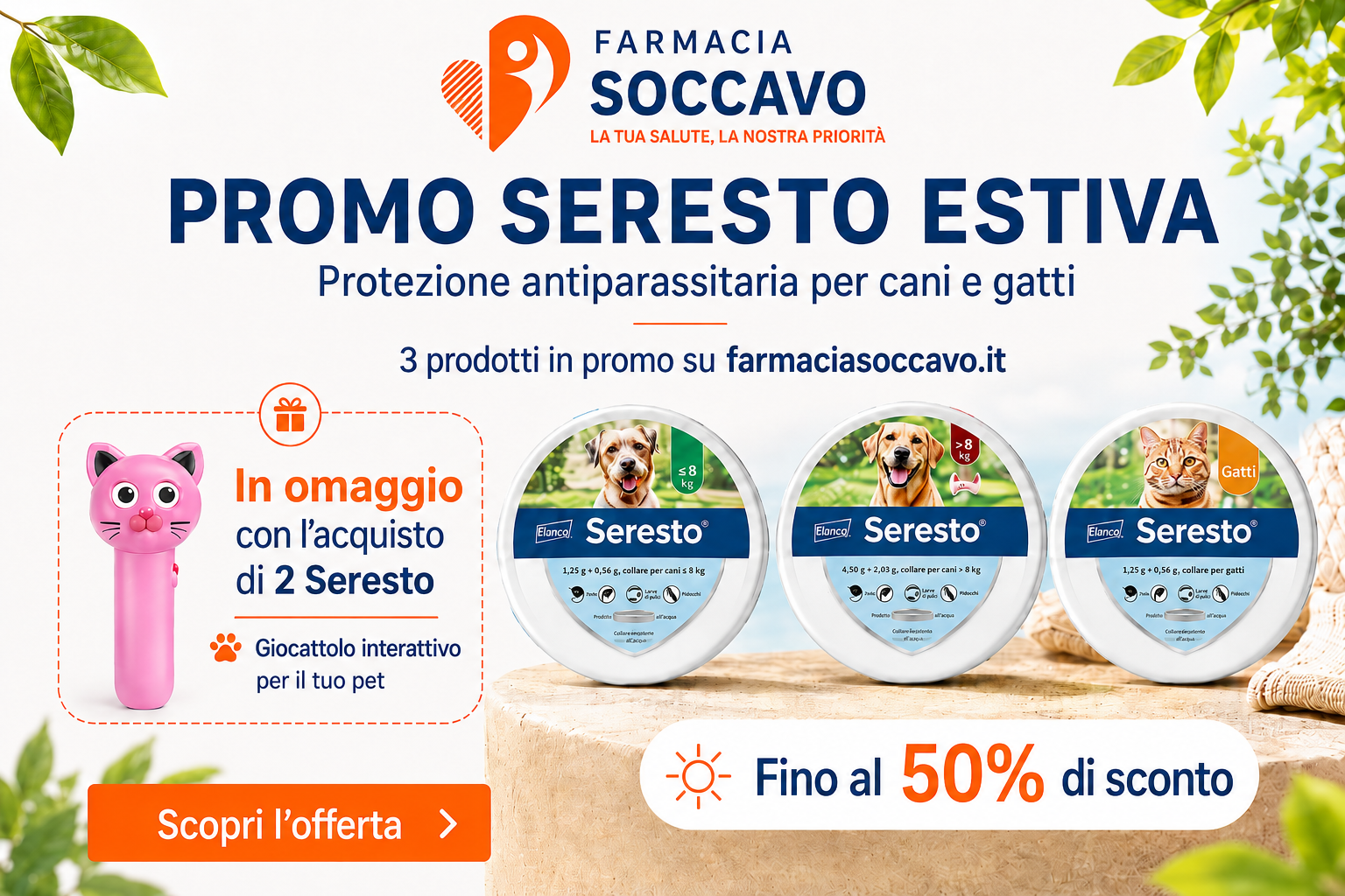 Promo seresto estiva