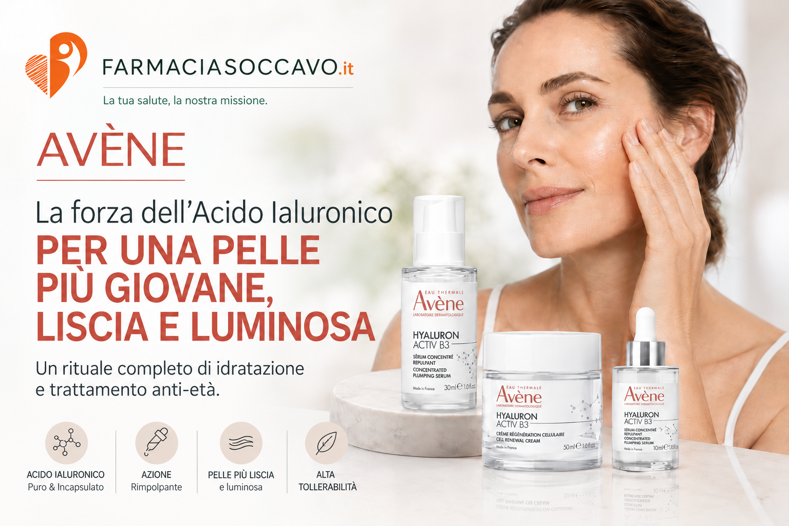Settembre AVENE SIERO HYALURON B3 in omaggio