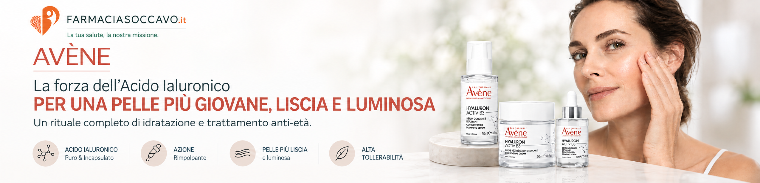 Settembre AVENE SIERO HYALURON B3 in omaggio